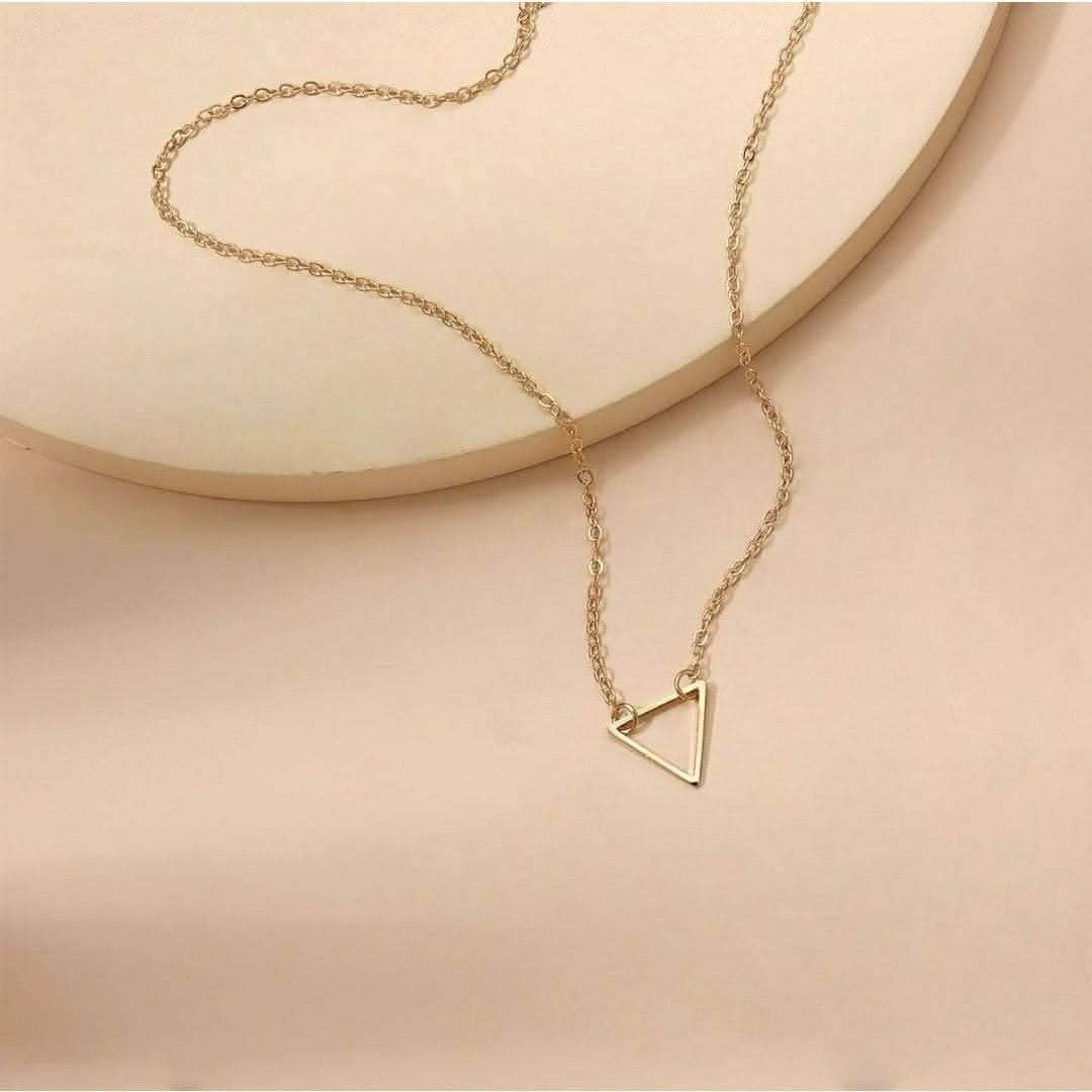 “GeoLite” Triangle Pendant Necklace - Doopshop Company