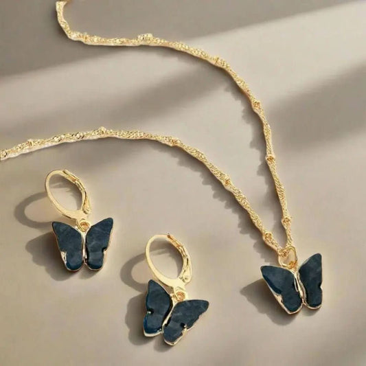 Cute Butterflie Stone Necklace - Doopshop Company