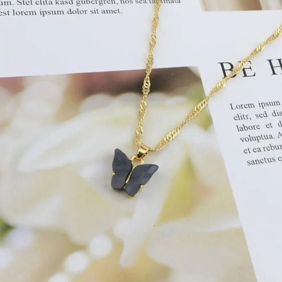 Cute Butterflie Stone Necklace - Doopshop Company