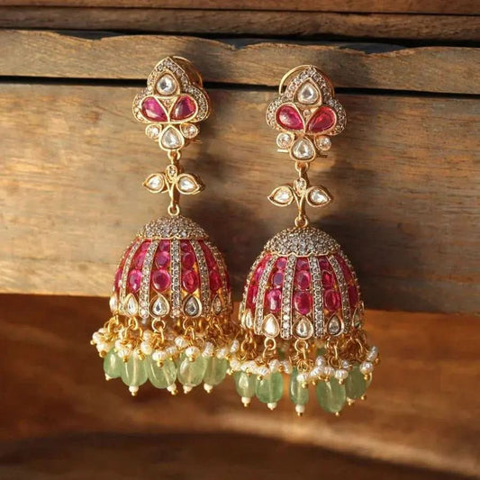 Laavanya Polki & Ruby Jhumka - Doopshop Company