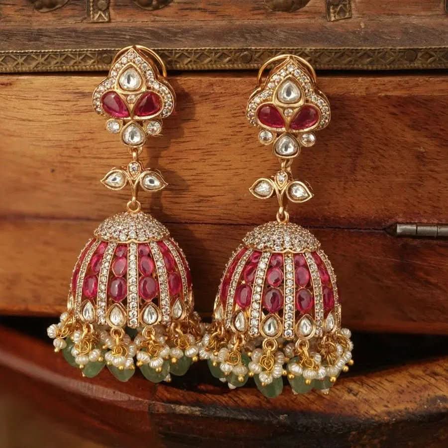 Laavanya Polki & Ruby Jhumka - Doopshop Company