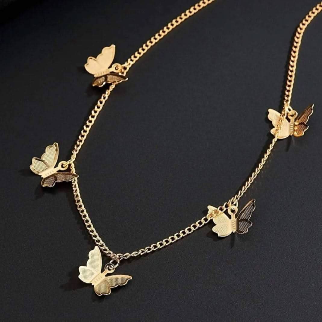 “Noor - E - Parwaaz” Butterfly Charm Necklac - Doopshop Company