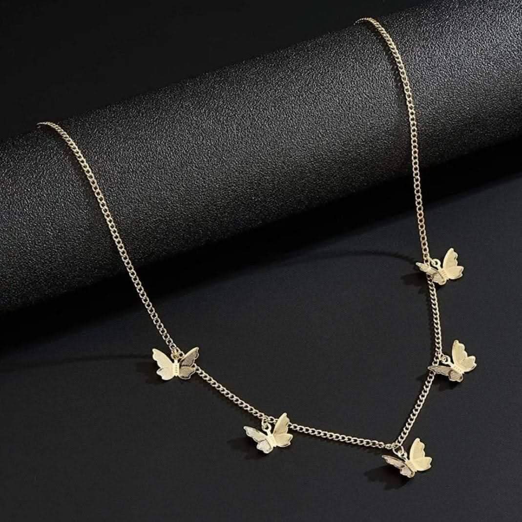 “Noor - E - Parwaaz” Butterfly Charm Necklac - Doopshop Company
