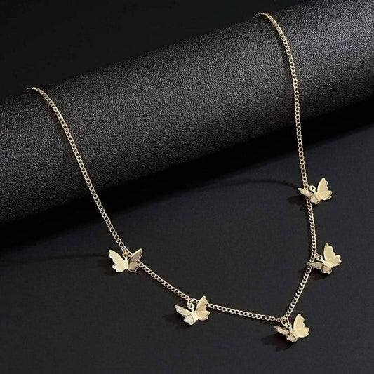 “Noor - E - Parwaaz” Butterfly Charm Necklac - Doopshop Company