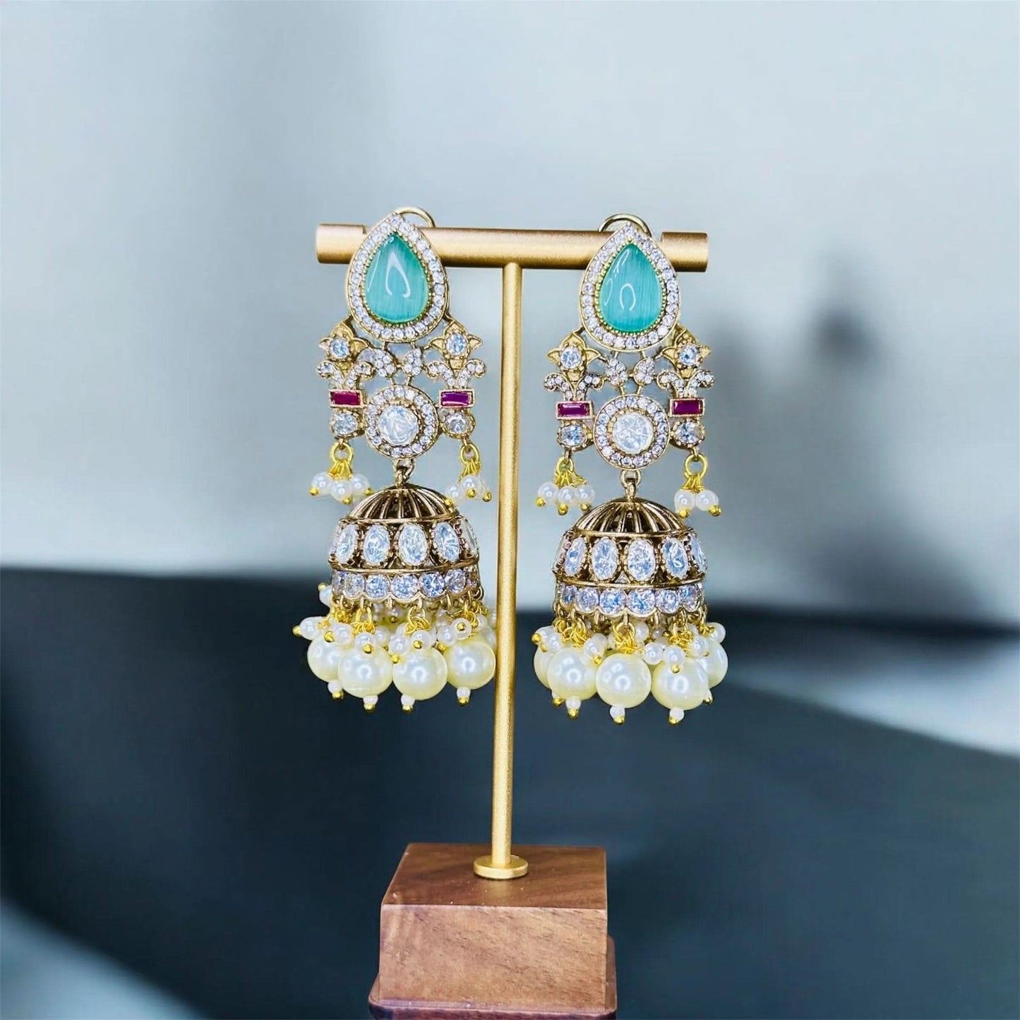 Zareen Gulab Jhumkas - Doopshop Company