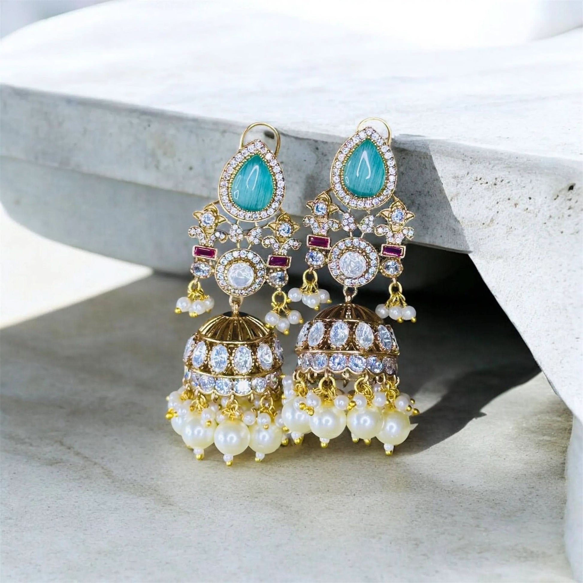 Zareen Gulab Jhumkas - Doopshop Company